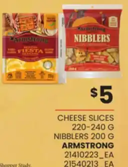 Loblaws ARMSTRONG CHEESE SLICES, 220-240 G NIBBLERS, 200 G offer