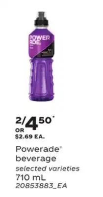 Loblaws POWERADE BEVERAGE, 710 mL offer