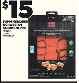 Loblaws FOPPEN SMOKED NORWEGIAN SALMON SLICES, 248G offer