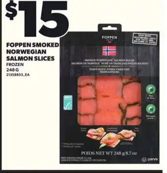 Loblaws FOPPEN SMOKED NORWEGIAN SALMON SLICES, 248G offer