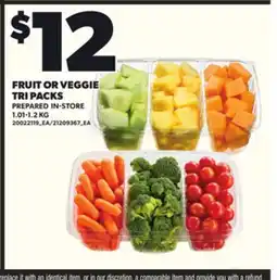 Loblaws FRUIT OR VEGGIE TRI PACKS, 1.01-1.2KG offer