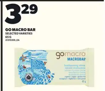 Loblaws GO MACRO BAR, 65 G offer