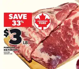 Loblaws PORK SIDE RIB PORTION offer