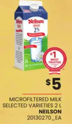 Loblaws NEILSON MICROFILTERED MILK, 2 L offer