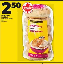 Loblaws NO NAME BAGELS, 6'S offer