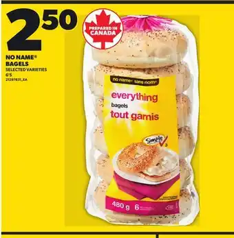 Loblaws NO NAME BAGELS, 6'S offer