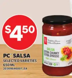 Loblaws PC SALSA, 650 ML offer