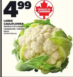 Loblaws LARGE CAULIFLOWER offer