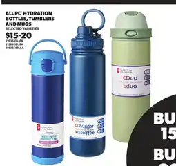 Loblaws ALL PC HYDRATION BOTTLES, TUMBLERS AND MUGS offer