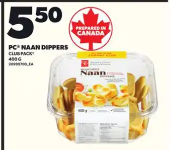 Loblaws PC NAAN DIPPERS CLUB PACK , 400 G offer