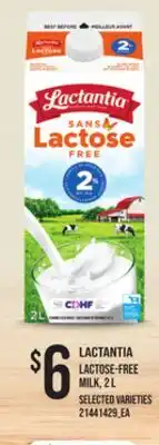 Loblaws LACTANTIA LACTOSE-FREE MILK, 2 L offer