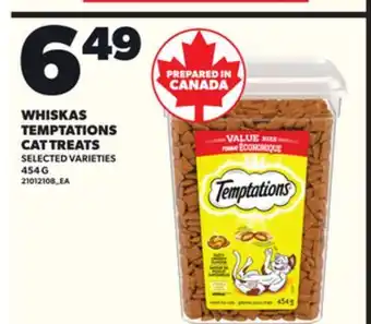 Loblaws WHISKAS TEMPTATIONS CAT TREATS, 454G offer