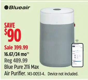 Canadian Tire Blue Pure 211i Max Air Purifier offer