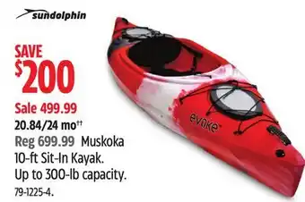 Canadian Tire Muskoka 10-ft Sit-In Kayak offer