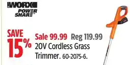 Canadian Tire 20V Cordless Grass Trimmer offer