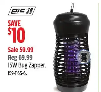 Canadian Tire PIC 15W Bug Zapper offer