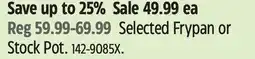 Canadian Tire Selected Frypan or Stock Pot offer