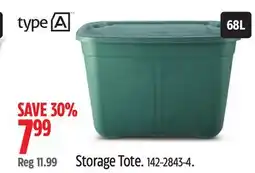 Canadian Tire Storage Tote offer