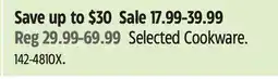 Canadian Tire Selected Cookware offer