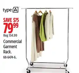Canadian Tire Commercial Garment Rack offer