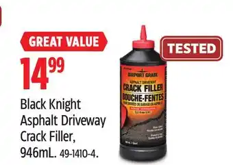 Canadian Tire Black Knight Asphalt Driveway Crack Filler, 946mL offer