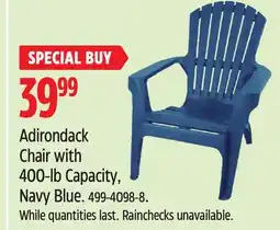 Canadian Tire Adirondack Chair with 400-lb Capacity offer
