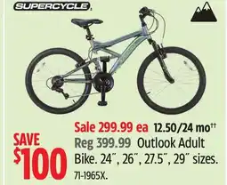 Canadian Tire Outlook Adult Bike offer