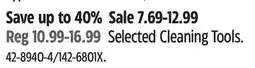 Canadian Tire FRANK Selected Cleaning Tools offer