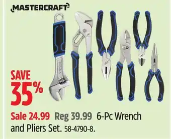 Canadian Tire 6-Pc Wrench and Pliers Set offer