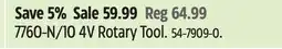 Canadian Tire Dremel 4V Rotary Tool offer