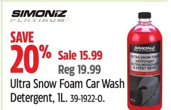 Canadian Tire Ultra Snow Foam Car Wash Detergent offer