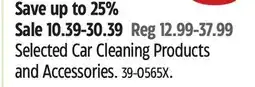 Canadian Tire Selected Car Cleaning Products and Accessories offer