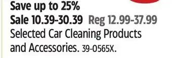 Canadian Tire Selected Car Cleaning Products and Accessories offer