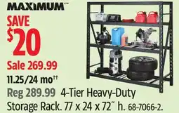 Canadian Tire Maximum 4-Tier Heavy-Duty Storage Rack offer