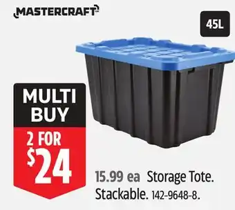 Canadian Tire Storage Tote offer