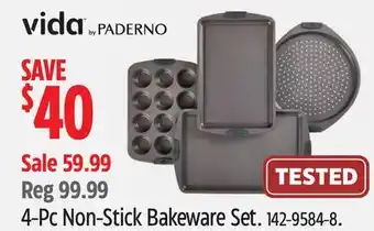 Canadian Tire Paderno 4-Pc Non-Stick Bakeware Set offer