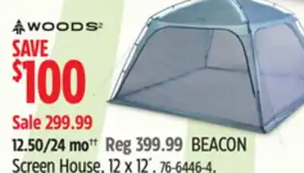 Canadian Tire Woods BEACON Screen House offer