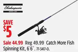 Canadian Tire Shakespeare Catch More Fish Spinning Kit offer