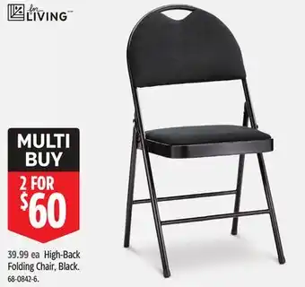 Canadian Tire High-Back Folding Chair offer