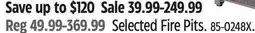 Canadian Tire Selected Fire Pits offer