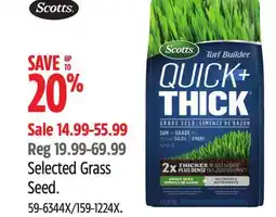 Canadian Tire Selected Grass Seed offer