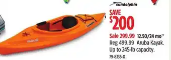 Canadian Tire Sun-dolphin Aruba Kayak offer