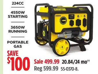 Canadian Tire Champion PORTABLE GAS offer