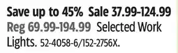 Canadian Tire Selected Work Lights offer