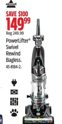 Canadian Tire BISSELL PowerLifter Swivel Rewind Bagless offer