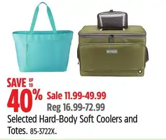 Canadian Tire Selected Hard Body Soft Coolers and Totes offer