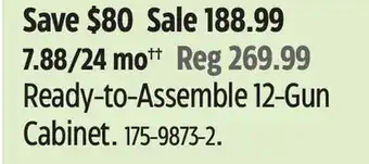 Canadian Tire Yukon Gear Ready-to-Assemble 12-Gun Cabinet offer