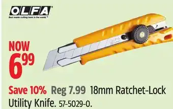 Canadian Tire 18mm Ratchet-Lock Utility Knife offer