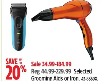 Canadian Tire Selected Grooming Aids or Iron offer