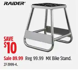 Canadian Tire Raider MX Bike Stand offer